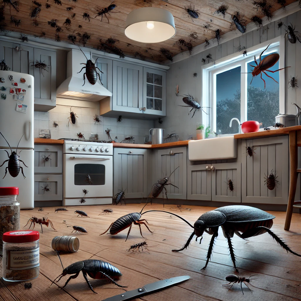 7 espèces nuisibles d'insecte noir dans la maison
