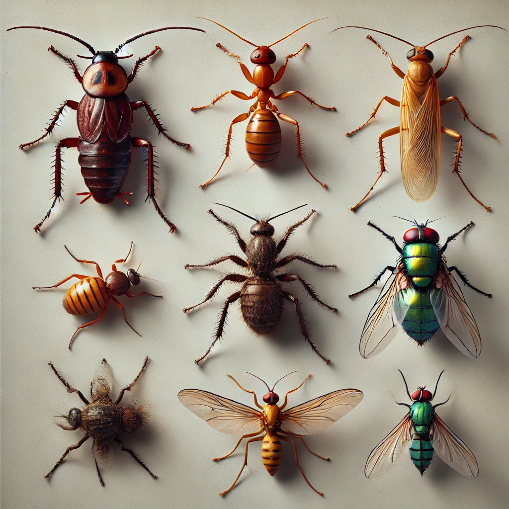 7 espèces nuisibles d'insecte noir dans la maison