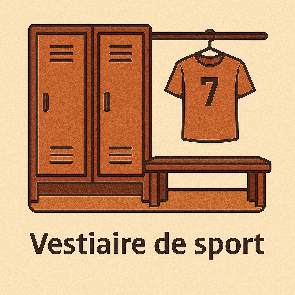 Cause punaise de lit, punaise de lit dans un vestiaire de sport, dans les sacs