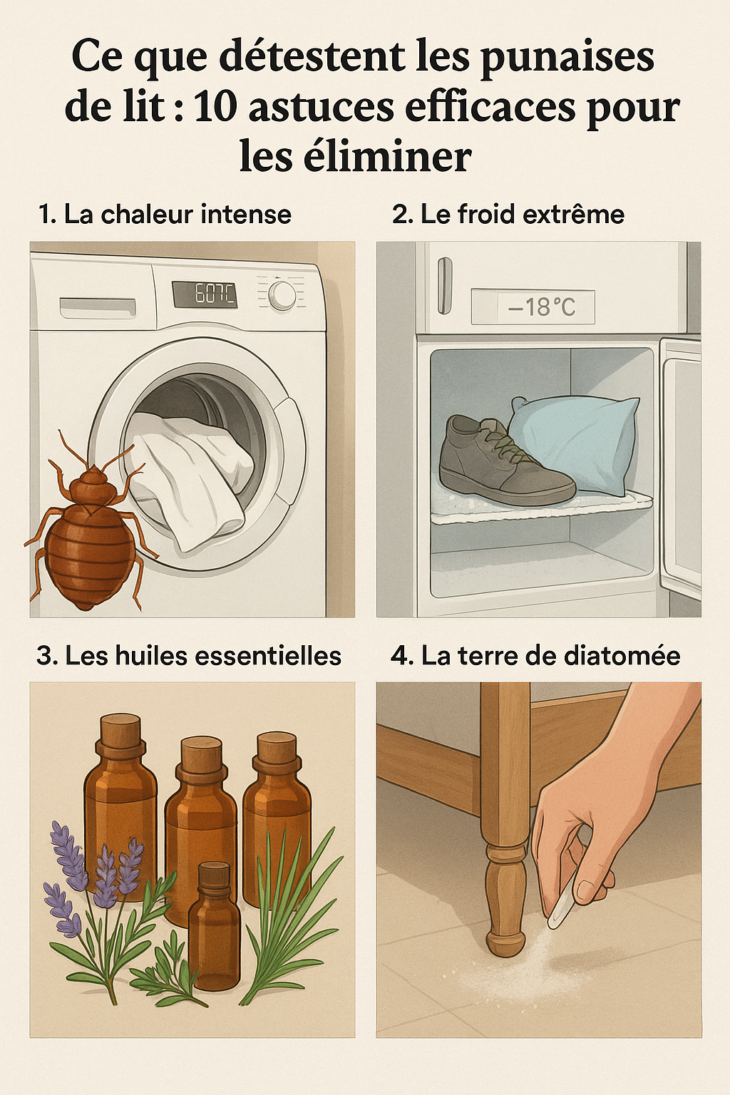 Ce que détestent les punaises de lit : 10 astuces efficaces pour les éliminer